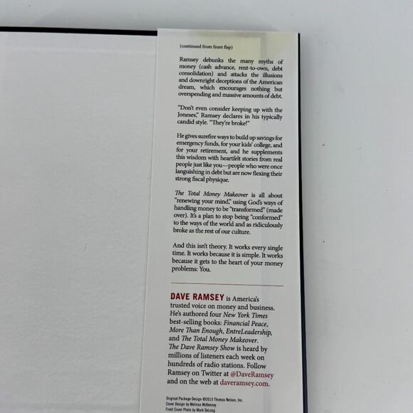 Dave Ramsey Total Money Makeover Hardcover Book - Picture 5 of 5
